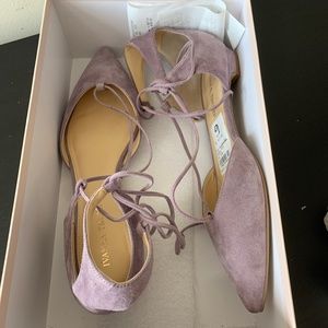 Ivanka Trump light purple suede 9M flats